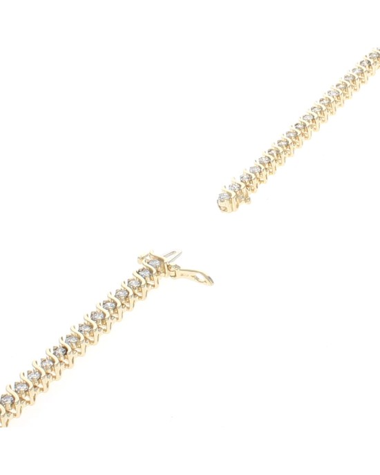 Diamond S Link Inline Bracelet